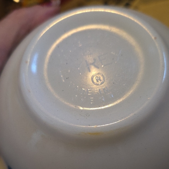 Vintage Blue Patterned Mixing Bowl Pyrex - Picture 3 of 4